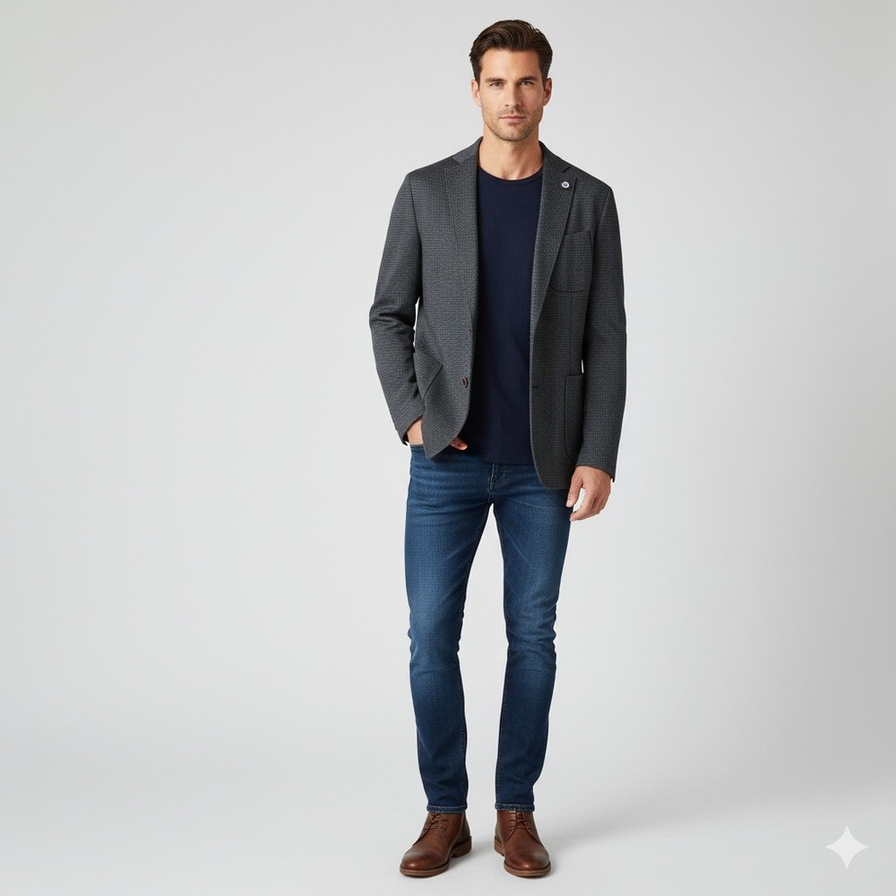 FINISTERRE London PP HL Blazer Jacket Mens Size 50 7R‎ Charcoal